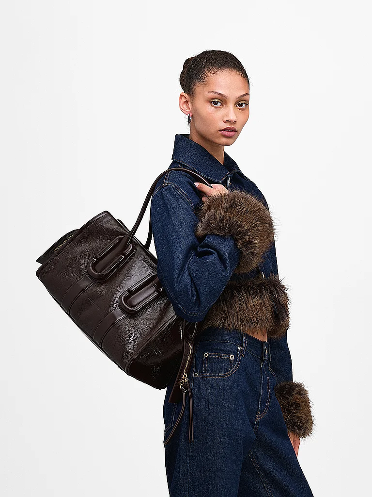 MARC JACOBS Bolso de piel - Shopper BABE CITY marrón